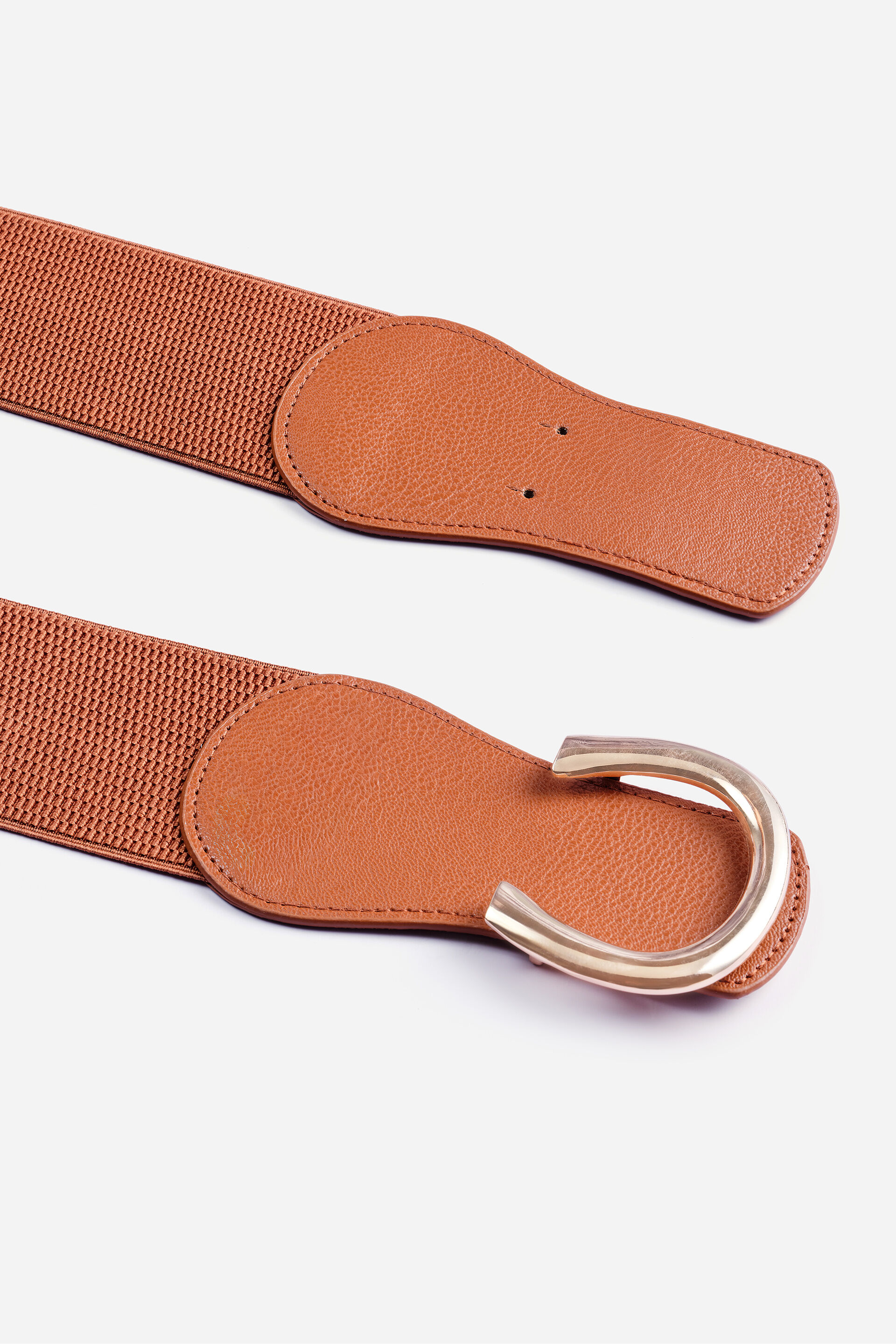Tan Horseshoe Buckle Belt, , image 1